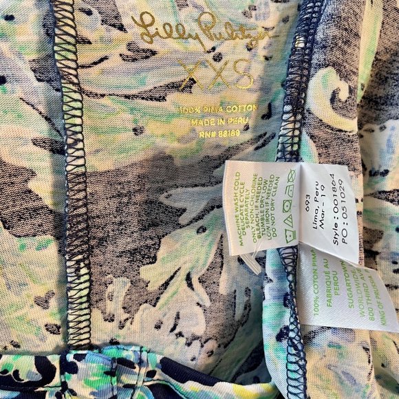 NWOT Lilly Pulitzer Merrill Maxi Tank Dress In High Tide Navy Scuba Doo XXS - Picture 12 of 15